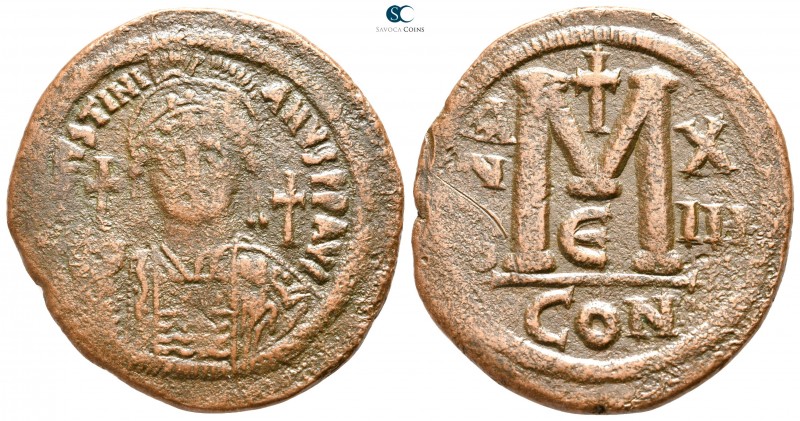 Justinian I AD 527-565. Constantinople
Follis Æ

42 mm., 20,34 g.



very...