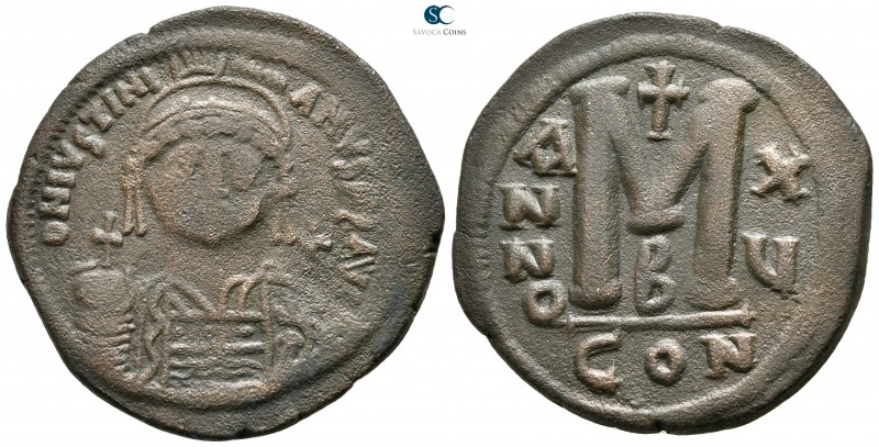 Justinian I AD 527-565. Constantinople
Follis Æ

38 mm., 22,28 g.



very...