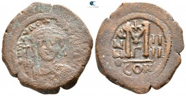 Maurice Tiberius AD 582-602. Constantinople. Follis Æ