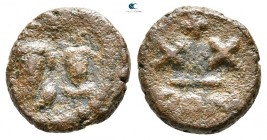 Heraclius with Heraclius Constantine AD 610-641. Rome. Half follis Æ