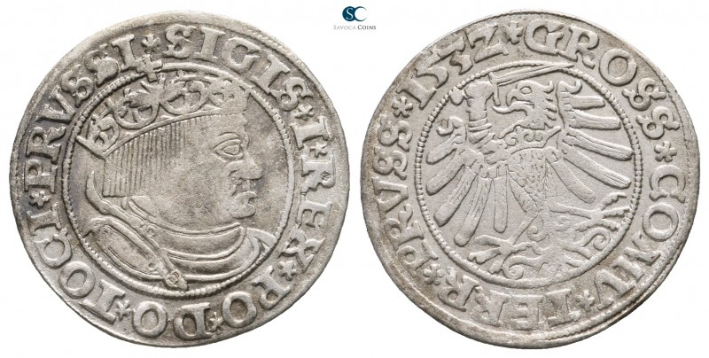 Poland. Thorn. Sigismund I AD 1506-1548.
Groschen AR 1532

23 mm., 1,86 g.
...