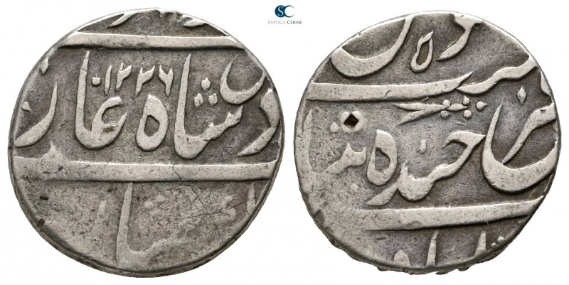 India. Hyderabad. Sikandar Jah AD 1803-1829.
Rupee AR

22 mm., 11,13 g.


...