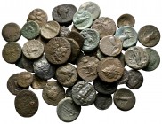 Lot of ca. 50 greek bronze coins / SOLD AS SEEN, NO RETURN!very fine