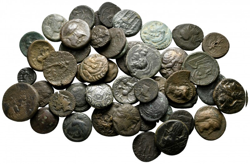 Lot of ca. 50 greek bronze coins / SOLD AS SEEN, NO RETURN!

very fine