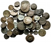 Lot of ca. 50 greek bronze coins / SOLD AS SEEN, NO RETURN!nearly very fine