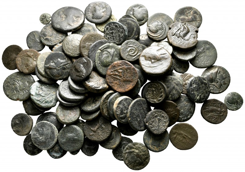 Lot of ca. 100 greek bronze coins / SOLD AS SEEN, NO RETURN!

very fine