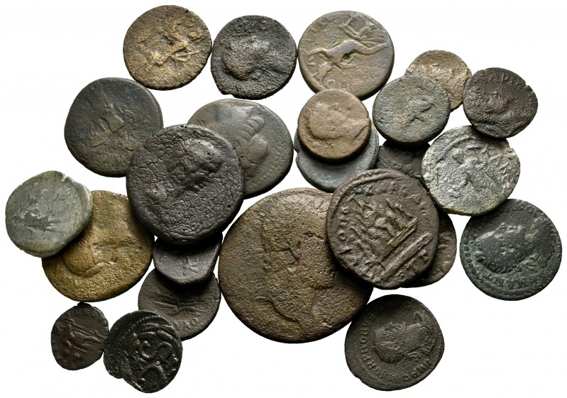 Lot of ca. 25 roman provincial bronze coins / SOLD AS SEEN, NO RETURN!

nearly...