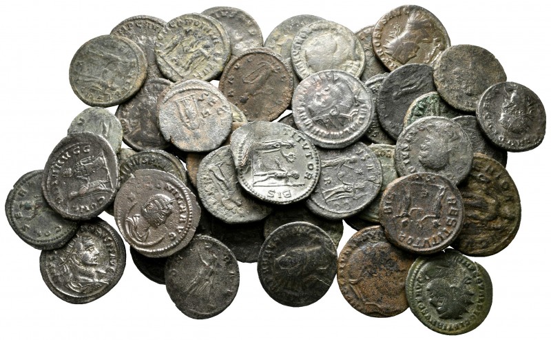 Lot of ca. 50 roman bronze coins / SOLD AS SEEN, NO RETURN!

very fine