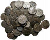 Lot of ca. 50 roman bronze coins / SOLD AS SEEN, NO RETURN!very fine