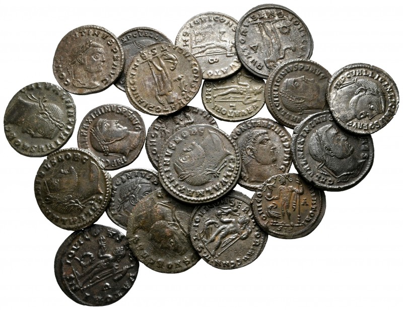 Lot of ca. 20 roman bronze coins / SOLD AS SEEN, NO RETURN!

very fine