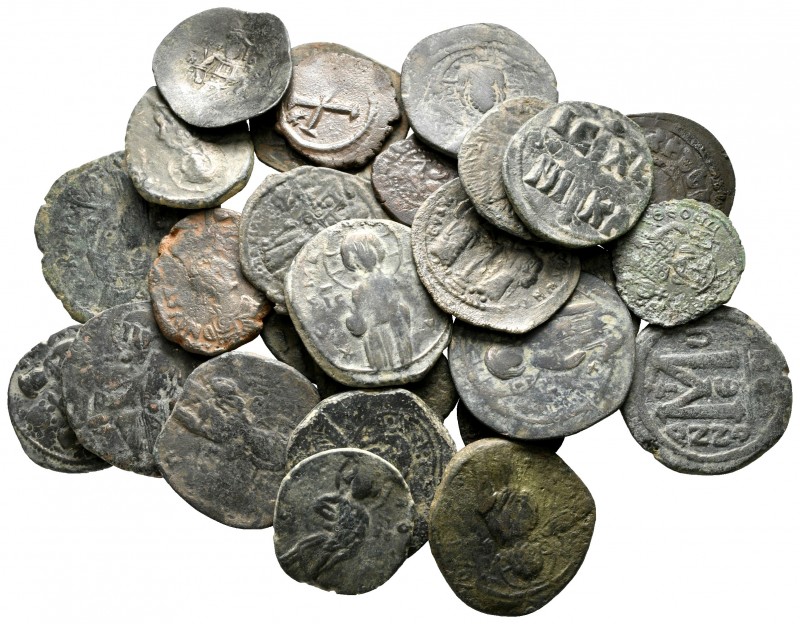 Lot of ca. 30 byzantine bronze coins / SOLD AS SEEN, NO RETURN!

nearly very f...