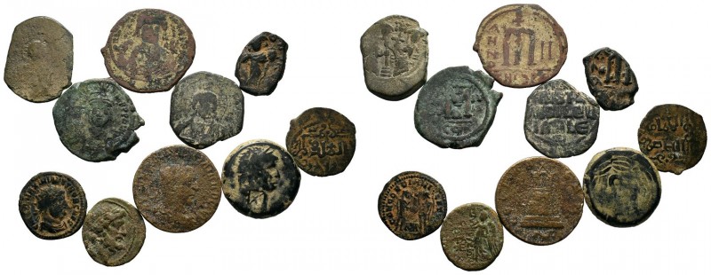 A mixed Lot of 10 Ancient Coins,About fine to about very fine. LOT SOLD AS IS, N...