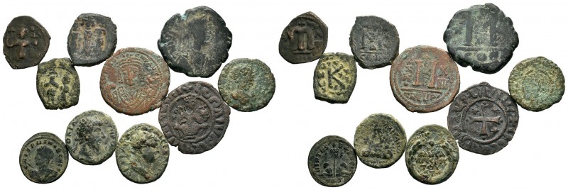 A mixed Lot of 10 Ancient Coins,About fine to about very fine. LOT SOLD AS IS, N...