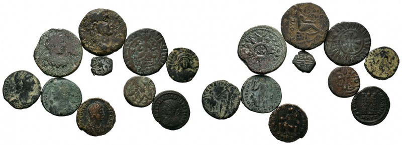 A mixed Lot of 10 Ancient Coins,About fine to about very fine. LOT SOLD AS IS, N...