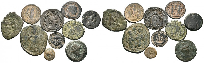 A mixed Lot of 10 Ancient Coins,About fine to about very fine. LOT SOLD AS IS, N...