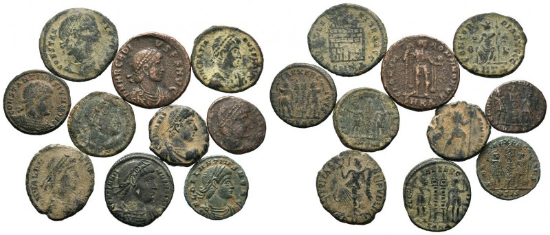 A mixed Lot of 10 Ancient Coins,About fine to about very fine. LOT SOLD AS IS, N...