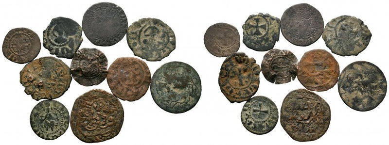 A mixed Lot of 10 Ancient Coins,About fine to about very fine. LOT SOLD AS IS, N...