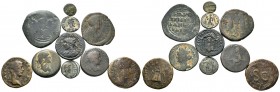 A mixed Lot of 10 Ancient Coins,About fine to about very fine. LOT SOLD AS IS, NO RETURNS.