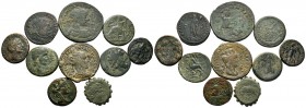 A mixed Lot of 10 Ancient Coins,About fine to about very fine. LOT SOLD AS IS, NO RETURNS.