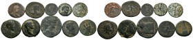 A mixed Lot of 10 Ancient Coins,About fine to about very fine. LOT SOLD AS IS, NO RETURNS.
