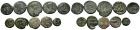 A mixed Lot of 10 Ancient Coins,About fine to about very fine. LOT SOLD AS IS, NO RETURNS.