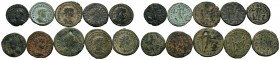 A mixed Lot of 10 Ancient Coins,About fine to about very fine. LOT SOLD AS IS, NO RETURNS.