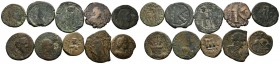 A mixed Lot of 10 Ancient Coins,About fine to about very fine. LOT SOLD AS IS, NO RETURNS.