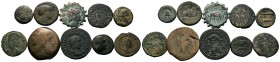 A mixed Lot of 10 Ancient Coins,About fine to about very fine. LOT SOLD AS IS, NO RETURNS.