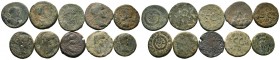 A mixed Lot of 10 Ancient Coins,About fine to about very fine. LOT SOLD AS IS, NO RETURNS.
