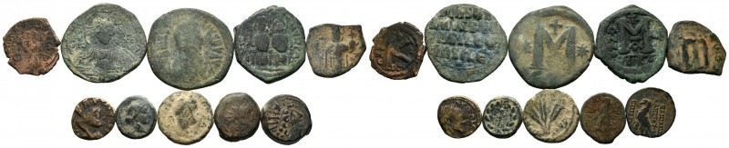 A mixed Lot of 10 Ancient Coins,About fine to about very fine. LOT SOLD AS IS, N...