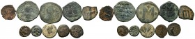 A mixed Lot of 10 Ancient Coins,About fine to about very fine. LOT SOLD AS IS, NO RETURNS.