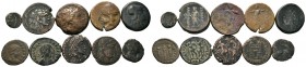 A mixed Lot of 10 Ancient Coins,About fine to about very fine. LOT SOLD AS IS, NO RETURNS.