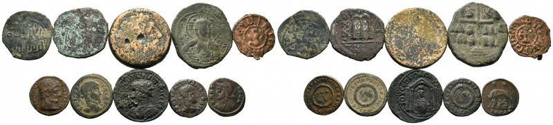 A mixed Lot of 10 Ancient Coins,About fine to about very fine. LOT SOLD AS IS, N...