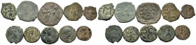 A mixed Lot of 10 Ancient Coins,About fine to about very fine. LOT SOLD AS IS, NO RETURNS.