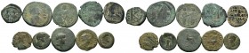 A mixed Lot of 10 Ancient Coins,About fine to about very fine. LOT SOLD AS IS, NO RETURNS.