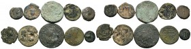A mixed Lot of 10 Ancient Coins,About fine to about very fine. LOT SOLD AS IS, NO RETURNS.