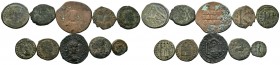 A mixed Lot of 10 Ancient Coins,About fine to about very fine. LOT SOLD AS IS, NO RETURNS.
