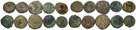 A mixed Lot of 10 Ancient Coins,About fine to about very fine. LOT SOLD AS IS, NO RETURNS.