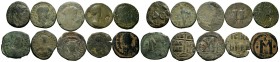 A mixed Lot of 10 Ancient Coins,About fine to about very fine. LOT SOLD AS IS, NO RETURNS.