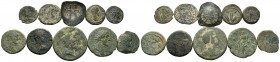 A mixed Lot of 10 Ancient Coins,About fine to about very fine. LOT SOLD AS IS, NO RETURNS.