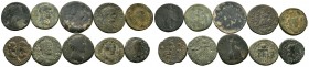 A mixed Lot of 10 Ancient Coins,About fine to about very fine. LOT SOLD AS IS, NO RETURNS.