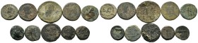 A mixed Lot of 10 Ancient Coins,About fine to about very fine. LOT SOLD AS IS, NO RETURNS.