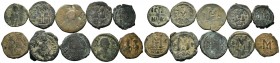 A mixed Lot of 10 Ancient Coins,About fine to about very fine. LOT SOLD AS IS, NO RETURNS.