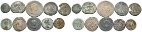 A mixed Lot of 10 Ancient Coins,About fine to about very fine. LOT SOLD AS IS, NO RETURNS.