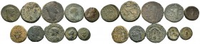 A mixed Lot of 10 Ancient Coins,About fine to about very fine. LOT SOLD AS IS, NO RETURNS.