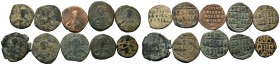 A mixed Lot of 10 Ancient Coins,About fine to about very fine. LOT SOLD AS IS, NO RETURNS.