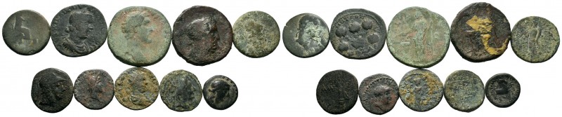 A mixed Lot of 10 Ancient Coins,About fine to about very fine. LOT SOLD AS IS, N...