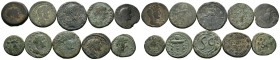 A mixed Lot of 10 Ancient Coins,About fine to about very fine. LOT SOLD AS IS, NO RETURNS.