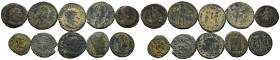 A mixed Lot of 10 Ancient Coins,About fine to about very fine. LOT SOLD AS IS, NO RETURNS.