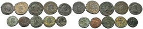 A mixed Lot of 10 Ancient Coins,About fine to about very fine. LOT SOLD AS IS, NO RETURNS.